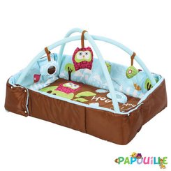 Jouets - Tapis et Jeux d'Éveil, Portiques d'Activité - Tapis d 'eveil avec arche de jeux chouette bleu
