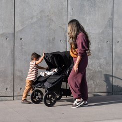Puériculture - Poussette - Poussette double - de la naissance à 4 ans - Noir