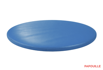 Motricité - Tapis de motricité bébé et enfant - Tapis rond en mousse pvc diam.130cm x ep.3cm