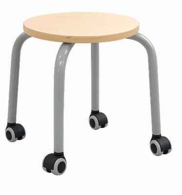 Mobilier - Tabouret et Assise au sol - Tabouret bas à roulettes adultes - H35 cm