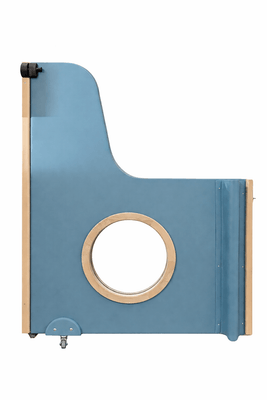 Mobilier - Barrière de séparation & Cloison crèche - Portillon de séparation avec fenêtre oculus et anti pince doigts sur mesure