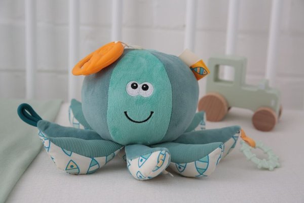 Jouets - Hochets et Jouets Sensoriels - DE // La pieuvre de manipulation