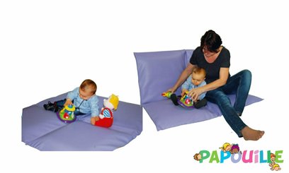 Mobilier - Tabouret et Assise au sol - Coussin assise 2 places orange