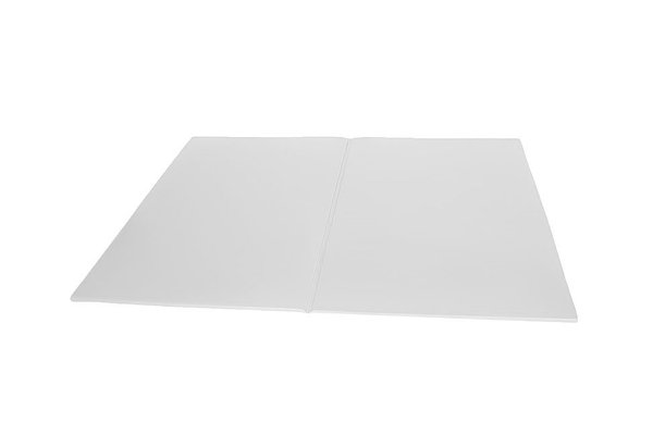 Motricité - Tapis de motricité bébé et enfant - Tapis d'évolution en mousse pvc pliant 200x150x2cm Blanc