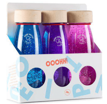Motricité - Eveil Sensoriels et Tactiles - Lot de 3 bouteilles sensorielles magic