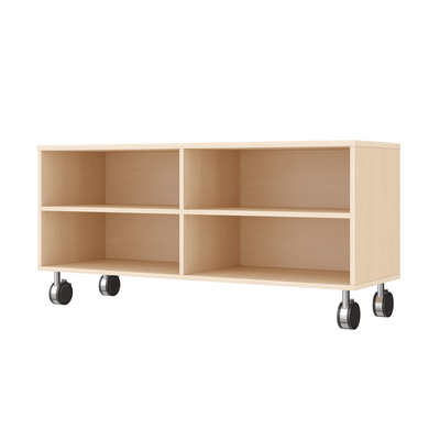 Mobilier - Meuble de rangement scolaire - Meuble de rangement 4 casiers à roulettes - Kali