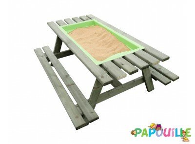 Mobilier - Mobilier extérieur - Table banc avec bac à sable à sceller