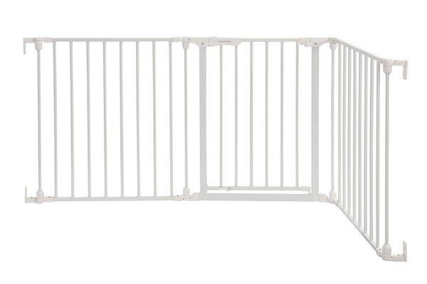 Médical et Prévention - Protection et Sécurité (EPI) - Barrière - Portillon avec rallonge 74,5 cm jusqu’à 195 cm - Blanc