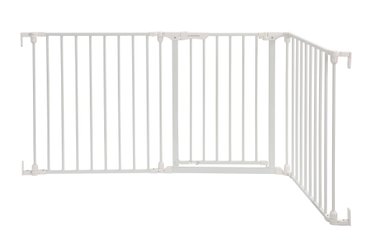 Médical et Prévention - Protection et Sécurité (EPI) - Barrière - Portillon avec rallonge 74,5 cm jusqu’à 195 cm - Blanc