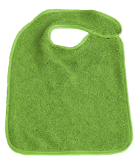 Repas - Bavoir - Bavoir à pression dos imperméable - 30 x 40 cm - Anis 