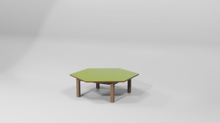 Mobilier - Banc vestiaire & Porte Manteaux - Table hexagonale - diamètre 120 cm -"taille ob " hauteur 35 cm - coloris nuancier