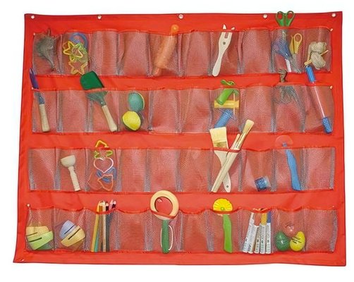 Mobilier - Accessoires pour meuble de rangement - Rangement mural - range doudou - 40 pochettes