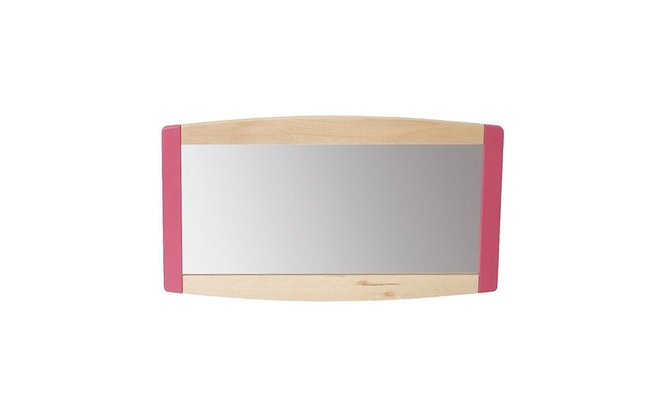 Mobilier - Chevalets et Miroirs  - Miroir enfant avec cadre sans barre de soutien 120x60cm framboise