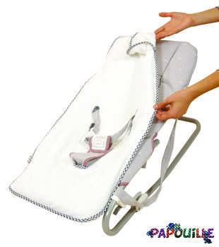 Puériculture - Coussin, Housse et accessoires pour Chaises, Transats - Arrête housse de transat éponge universelle