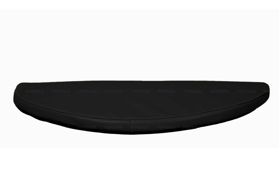 Tapis 1/2 rond en mousse pvc 80 x 40 x 3cm noir