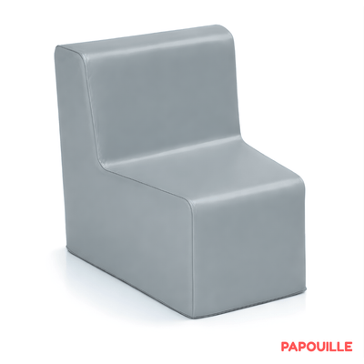 Mobilier - Meuble en mousse et Pouf - Chauffeuse d'angle hauteur 25cm gris