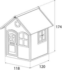 Mobilier - Cabane enfant - Maisonnette en bois la jardinière EN 71