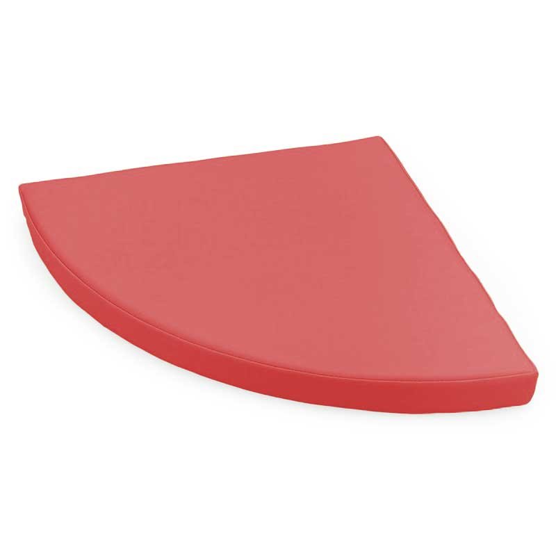 Tapis d'angle à 90° 1/4 rond 40x40x3cm Rouge