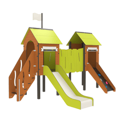 Mobilier - Aire de jeux et structure extérieure - Structure de jeux La promenade - Fixations courtes