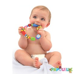 Jouets - Hochets et Jouets Sensoriels - Anneau de dentition rigide et souple bug-a-loopﾙ - 3m+