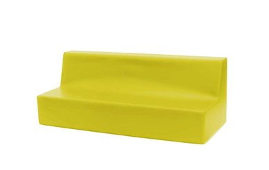 Mobilier - Meuble en mousse et Pouf - Banquette 2 ou 3 places 32cm jaune