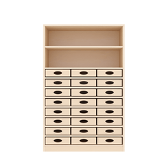 Mobilier - Meuble de rangement scolaire - Armoire de rangement 24 casiers - Malo