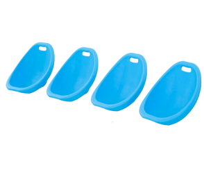 Mobilier - Tabouret et Assise au sol - Set de 4 sièges de sol - bleu - Petit
