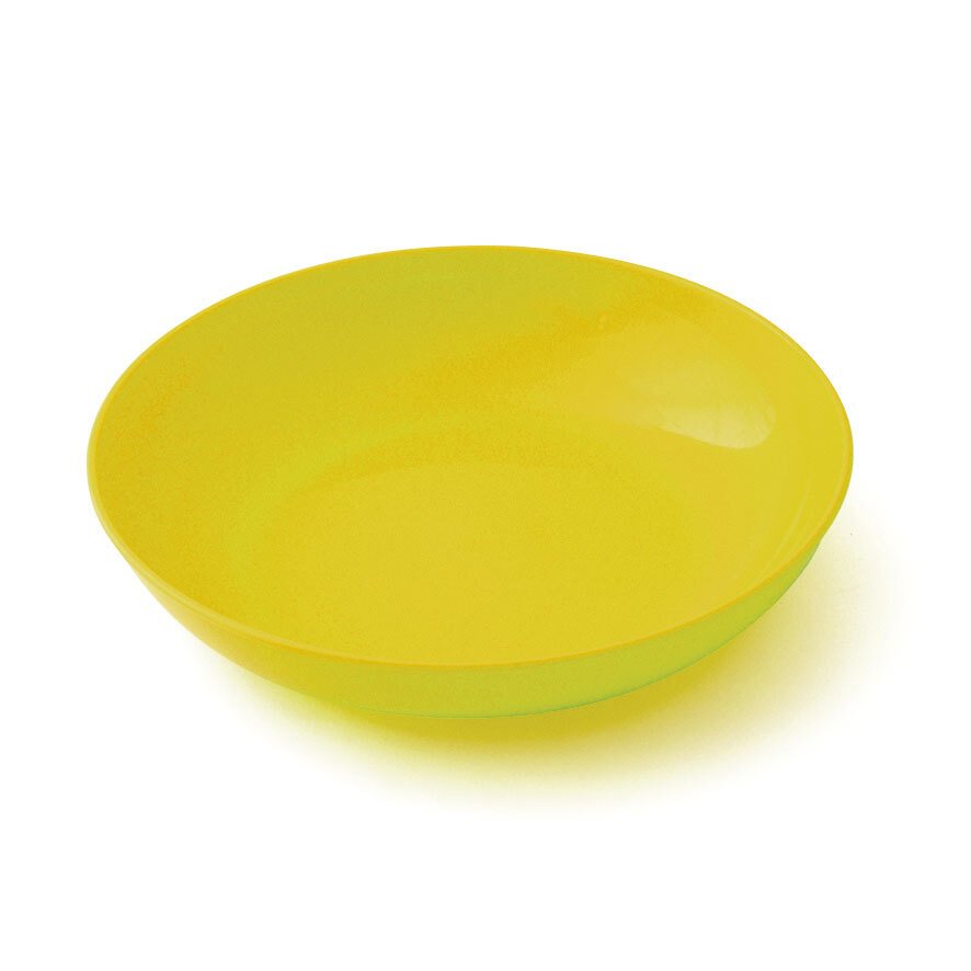 Assiette creuse polypropylène opaque jaune