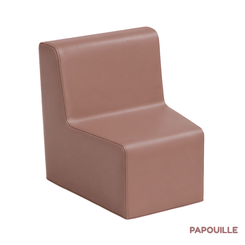 Mobilier - Meuble en mousse et Pouf - Chauffeuse angle 17 cm prune