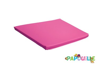 Motricité - Tapis de motricité bébé et enfant - Tapis carré en mousse pvc 100 x 100 x 3cm rose