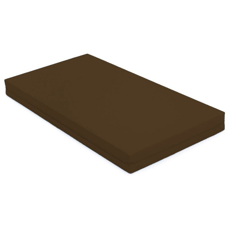 Lot de 5 matelas en tissu lavable 60 x 120 chocolat