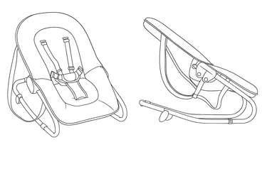 Puériculture - Transat Bébé, Balancelle Bébé - Transat bébé crèche 5 points