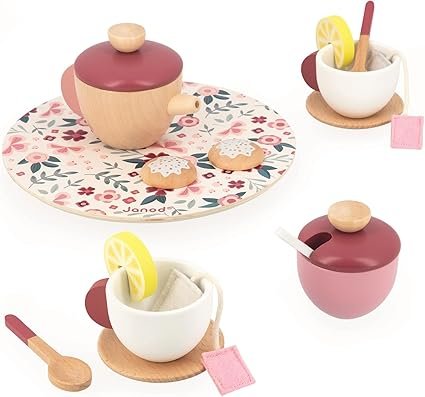 Jouets - Jouets d'Imitation et d'Imagination - Service à thé en bois