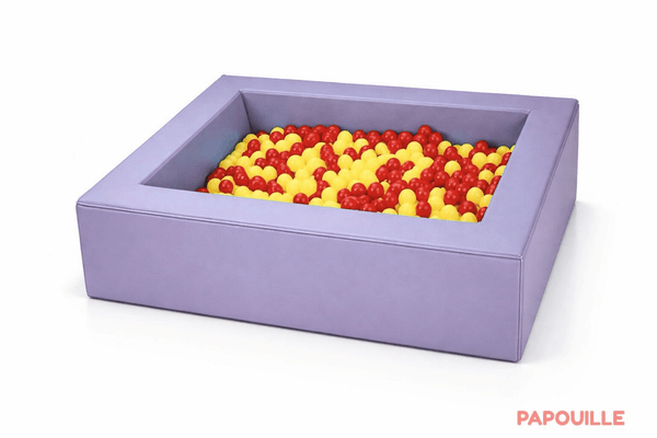 Motricité - Piscine à balles - Piscine à balles en mousse revêtement pvc 140 x 140 cm parme