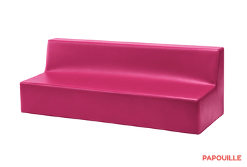 Mobilier - Meuble en mousse et Pouf - Banquette 2 ou 3 places 32cm fuchsia