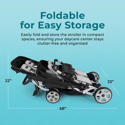 Puériculture - Poussette - Poussette 6 places compass - 6 mois + - Noir