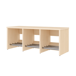 Mobilier - Banc vestiaire & Porte Manteaux - Banc de vestiaire 3 cases 90 cm - Maya