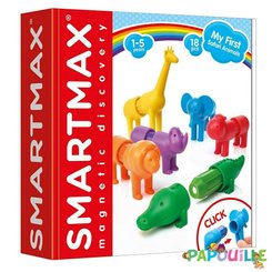 Jouets - Jeux de Construction - Mes 6 animaux safari magnétiques