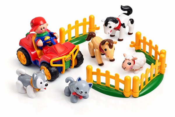 Jouets - Figurines - Quad Figurine et animaux tolo