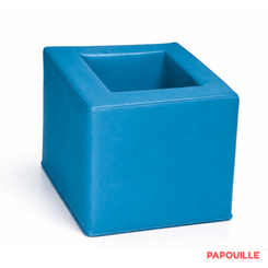Mobilier - Meuble en mousse et Pouf - Cube de rangement 28 cm - Turquoise