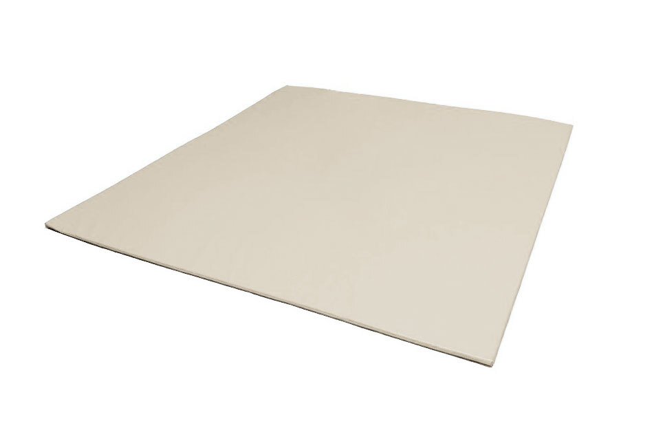 Tapis aire d'évolution en mousse pvc 120x150x2cm ivoire