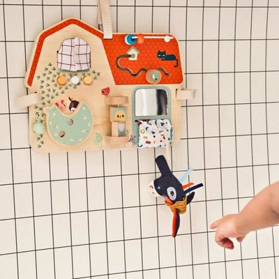 Jouets - Jouets Multi-Activités - Panneau d'activités bois la ferme