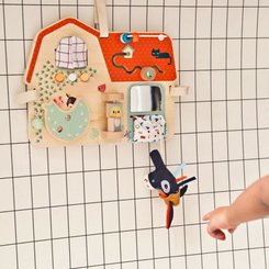 Jouets - Jouets Multi-Activités - Panneau d'activités bois la ferme