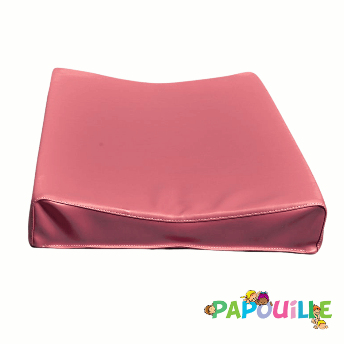 Matelas à langer incurvé galbé 50 x 70 cm en mousse pvc rose