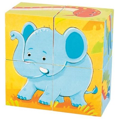 Jeux - Jeux Éducatifs et Puzzle - Puzzle de cubes animaux sauvages