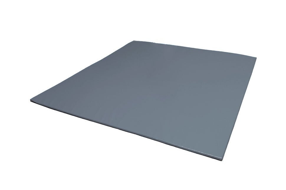 Grande aire d'évolution en mousse pvc 200x200x2cm gris