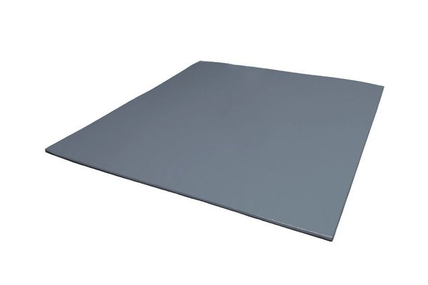 Motricité - Tapis de motricité bébé et enfant - Grande aire d'évolution en mousse pvc 200x200x2cm gris