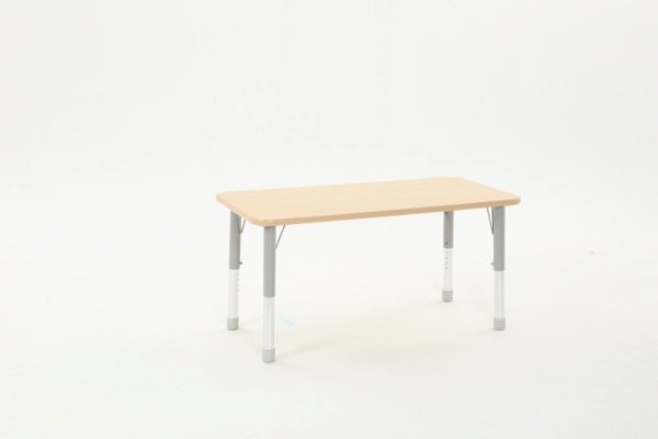 Mobilier - Table crèche et scolaire - Table rectangulaire réglable - mélaminé - 120 x 60 cm
