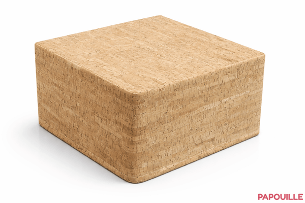 Mobilier - Meuble en mousse et Pouf - Lot de 2 poufs carrés en liège