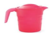Repas - Carafes et Pichets Enfants - Pichet 50cl en polypropylène avec couvercle rose